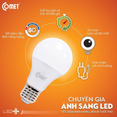 Bóng đèn Led Bulb Comet CB01F công suất 3W-5W-7W-9W-12W-15W ánh sáng trắng