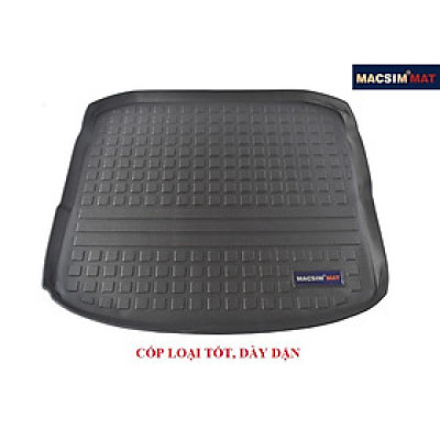 Thảm lót cốp xe ô tô Audi A3 2014- nhãn hiệu Macsim chất liệu TPV cao cấp màu đen