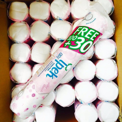 [ Tặng 1 mặt nạ ]  Combo 5 bông tẩy trang ipek 130 miếng Thổ Nhĩ Kì Chính hãng