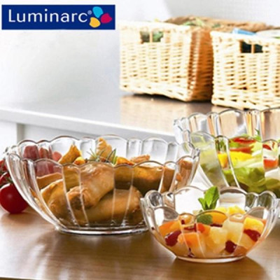 Bát (chén)/Bộ 6 bát thủy tinh Luminarc Arcade 15cm G2704/G2704*6 | Hàng chính hãng