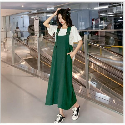 ĐẦM BẦU VÁY BẦU CÔNG SỞ YẾM PHONG CÁCH HÀN QUỐC ( có kèm áo thun )