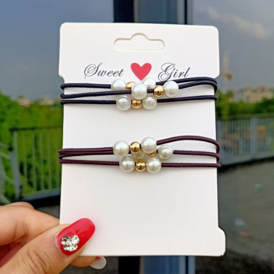 Đồ buộc tóc xinh xắn, 5 chun buộc tóc đính hạt nhiều màu cực đẹp SC24