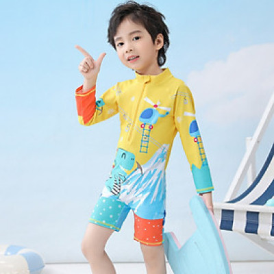 Đồ Bơi Trẻ Em 1 Mảnh  Khủng Long Phong Cách Thời Trang Mới Kèm Nón Bơi