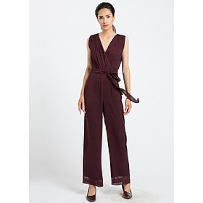 Áo Liền Quần Jumpsuit Hity DRE074 - Tím Mận Plum
