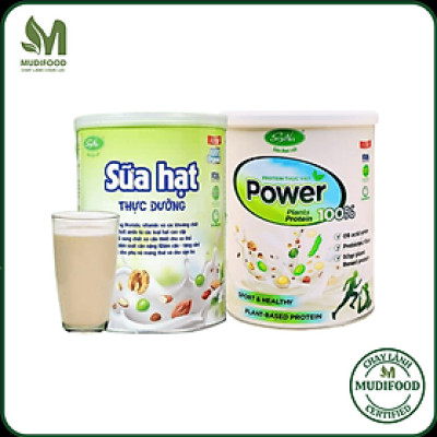 Combo Sữa Hạt - Power 400g Soyna, Tặng 2 Ly Thủy Tinh Có Vạch Chia ml
