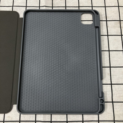 Bao da chính hãng Mutural cao cấp cho iPad Pro 12.9 2020 có khay đựng bút - Xanh đen