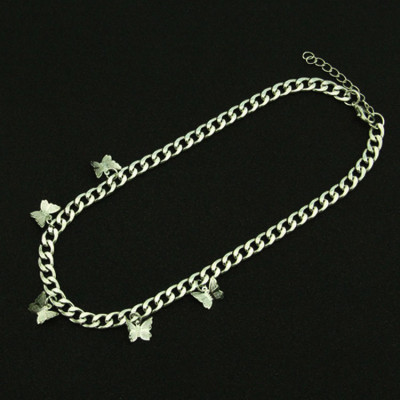 Vòng cổ cánh bướm unisex titan thép