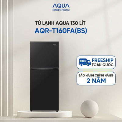 [DAILY] Tủ lạnh AQUA 130L ngăn đá trên AQR-T160FA(BS) - Freeship toàn quốc - Hàng chính hãng