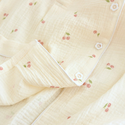 Bộ Đồ Bầu Và Sau Sinh Xô Muslin Cổ Tròn B2541 Hồng Phấn