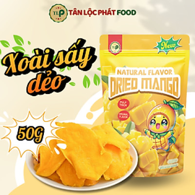 Xoài Sấy Dẻo Tân Lộc Phát Túi 50g Trái Cây Sấy Ăn Vặt Yêu Thích
