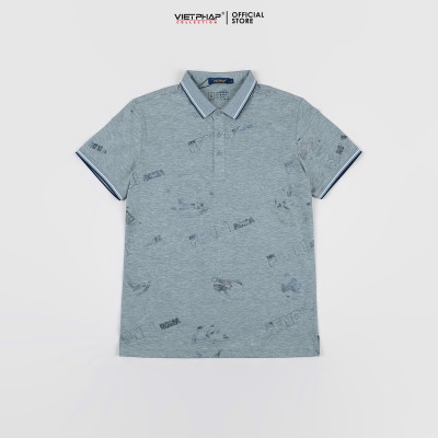 Áo Polo Nam VIỆT PHÁP Form Luxury - Thun In 4 Chiều lịch lãm, sang trọng 1801