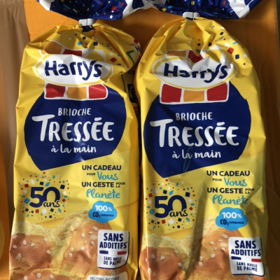 Combo 5 bánh mì Hoa cúc Harrys Brioche Tressée 500g