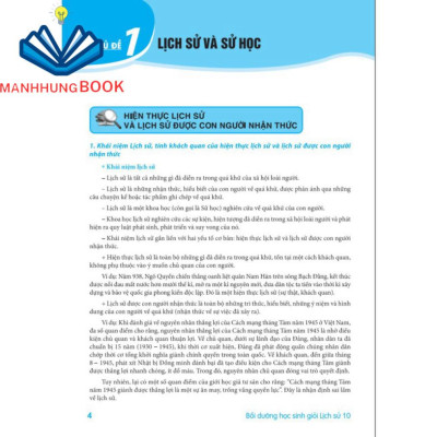 Sách - Bồi Dưỡng Học Sinh Giỏi Lịch Sử Lớp 10 - Theo chương trình GDPT mới.