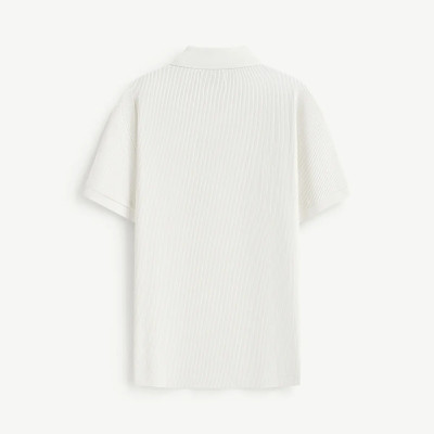 Áo polo tay ngắn nam vải texture phối tape Form Fitted - RT 10S25POL011 | ROUTINE CÀ MAU