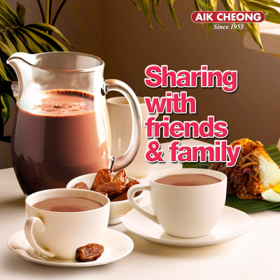 Thức Uống Chocolate Hạt Phỉ, Socola Hạt Phỉ Gói Tự Pha Aik Cheong, Nhập Khẩu Malaysia - 12 Gói x 38g