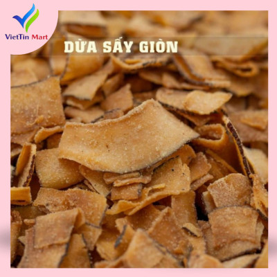 Gói 500GR MỨT DỪA VỊ CACAO SẤY GIÒN SIÊU THƠM NGON THANH THANH