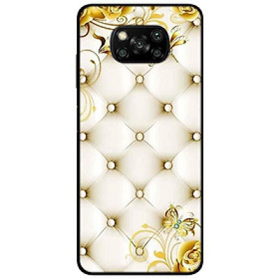 Ốp lưng dành cho Xiaomi Poco X3 mẫu Hoa Văng Vàng