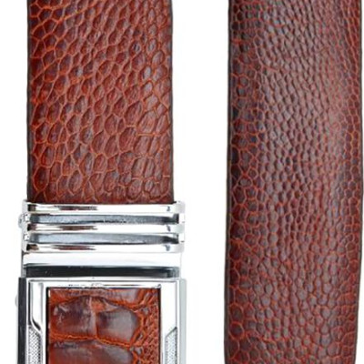 Thắt Lưng Nam Da Đà Điểu Huy Hoàng HT4404 - Nâu Đỏ