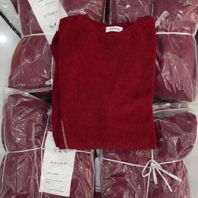 Set nhung tăm đỏ đô chạy viền