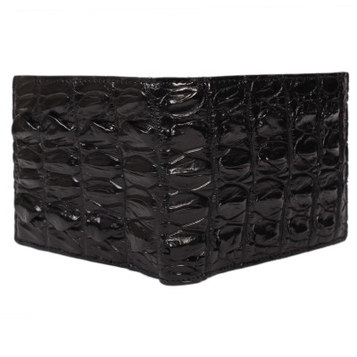 HC2780 - Bóp nam Huy Hoàng da cá sấu gai màu đen