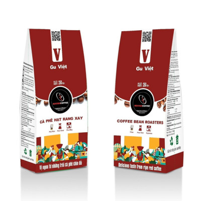 Cà Phê Rovina Gu Việt - Pha Phin - Gói 250gr Xay Sẵn Mùi Thơm Quyến Rũ, Đậm Đà Đúng Gu Việt
