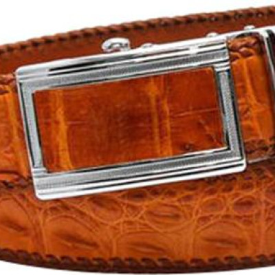 Thắt Lưng Nam Da Cá Sấu Đan Viền Huy Hoàng HT4218 (120 x 3.5 cm) - Vàng