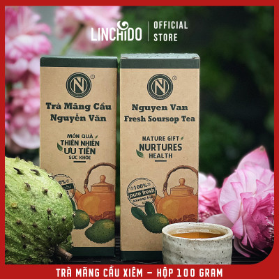 Trà Mãng Cầu Nguyễn Văn - 100% mãng cầu xiêm tươi sấy khô - Hộp 100 GRAM