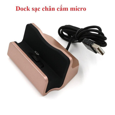 Dock sạc kiêm giá đỡ đa năng cho điện thoại - cổng sạc Micro USB