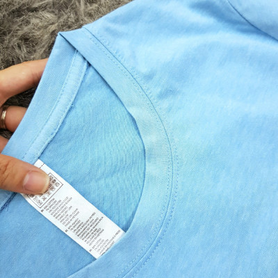 Áo thun nam nữ 80% Cotton Blue15