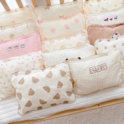 [6M+] Gối Xô Mềm, Êm, Thoáng Khí Cho Bé Từ 6 tháng trở lên - có thể tháo rời vỏ gối