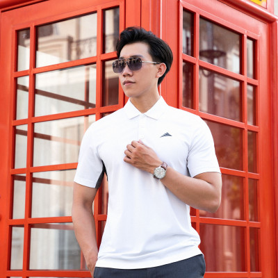 Áo Polo Nam Cổ Bẻ, Phối Nách, Xẻ Tà ALLPUR Công Nghệ Coolmax Siêu Mát - Chống Nhăn - Ngăn Mùi - Màu Trắng