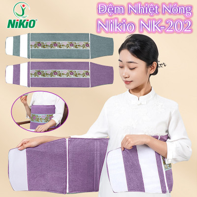 Túi Chườm Nóng Bằng Muối Ngải Cứu Nikio NK-202 - Dòng Cao Cấp Có Khóa Dán, Cải Thiện Giảm Đau Mỏi Lưng Cổ Vai Bụng Kinh