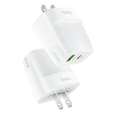 Cốc Sạc Nhanh Hoco C85A Pd20W + Qc3.0 2 Cổng Sạc TypeC Và USB Hàng Chính Hãng