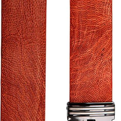 Thắt Lưng Nam Da Đà Điểu Bản Lớn Trơn Đầu Kim Huy Hoàng HT4432 - Vàng