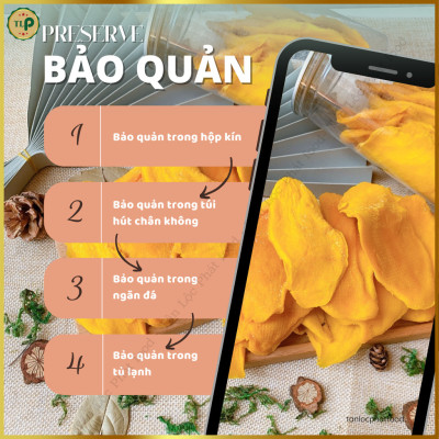 Xoài Sấy Dẻo Tân Lộc Phát Túi 50g Trái Cây Sấy Ăn Vặt Yêu Thích