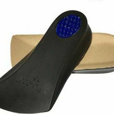 Lót giày tăng chiều cao thoáng khí PU nửa bàn - Màu da