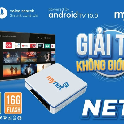 Android Tivi Box MyTV Net 1C  - 2GB RAM, 16GB ROM, Android 9.0 - HÀNG CHÍNH HÃNG 2021