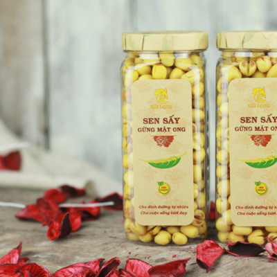 Combo 2 Hũ Sen Sấy Gừng Mật Ong Hải Long (230g / Hũ)