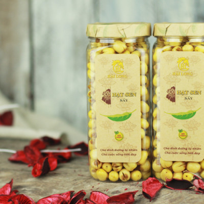 Combo Hạt Sen Sấy Hải Long (230g) + Hạt Điều Nghệ Mật Ong Hải Long (250g)