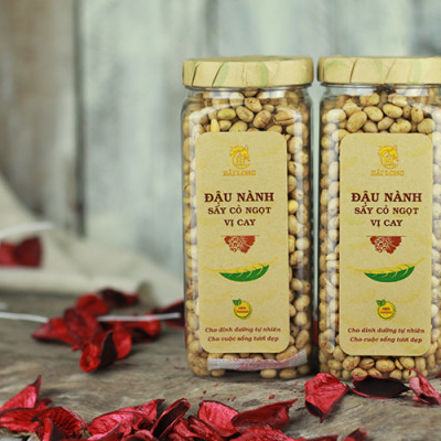 Combo 5 Hũ Đậu Nành Sấy Cỏ Ngọt Vị Cay Hải Long (230g / Hũ)